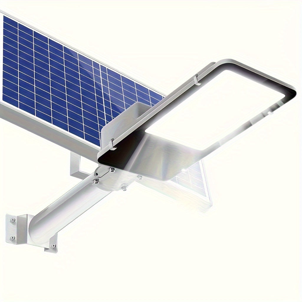 500W Solar Street Post Light with 20AH Battery 25W Solar Panel Remote Control