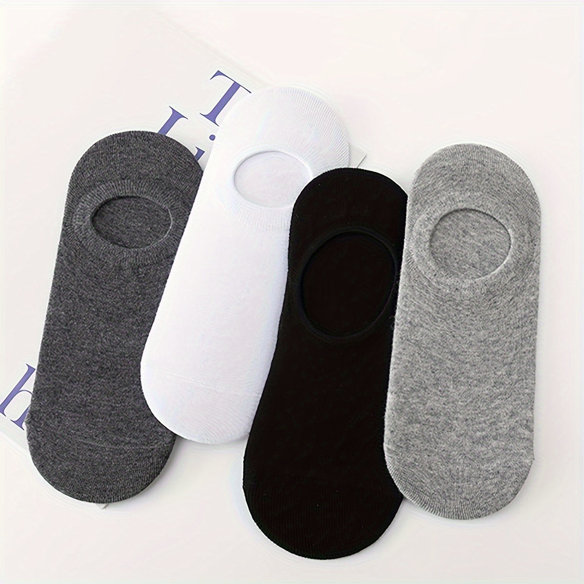 Men's No-Show Socks 20 Pairs Breathable Anti-Odor Sweat-Absorbing Thin All Seasons