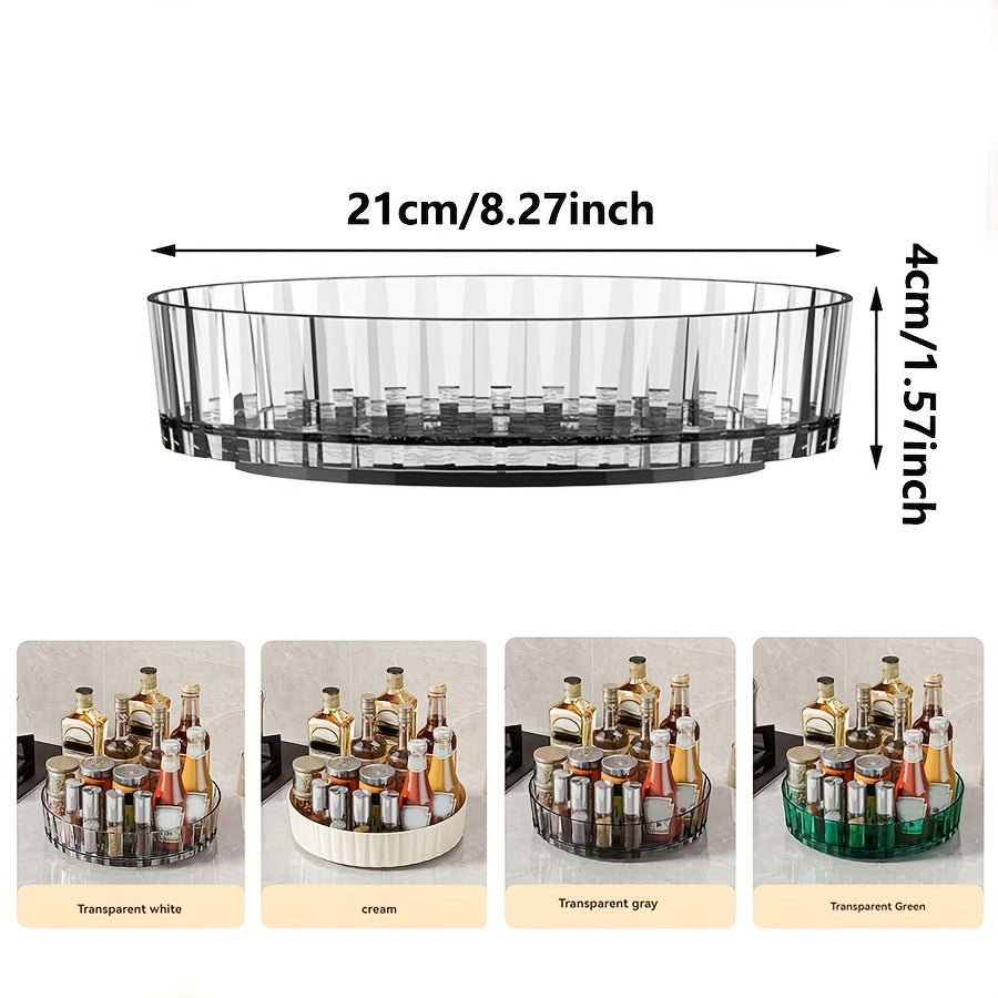 Rotating Spice Rack Organizer Desktop Storage Box Kitchen Utensil Holder