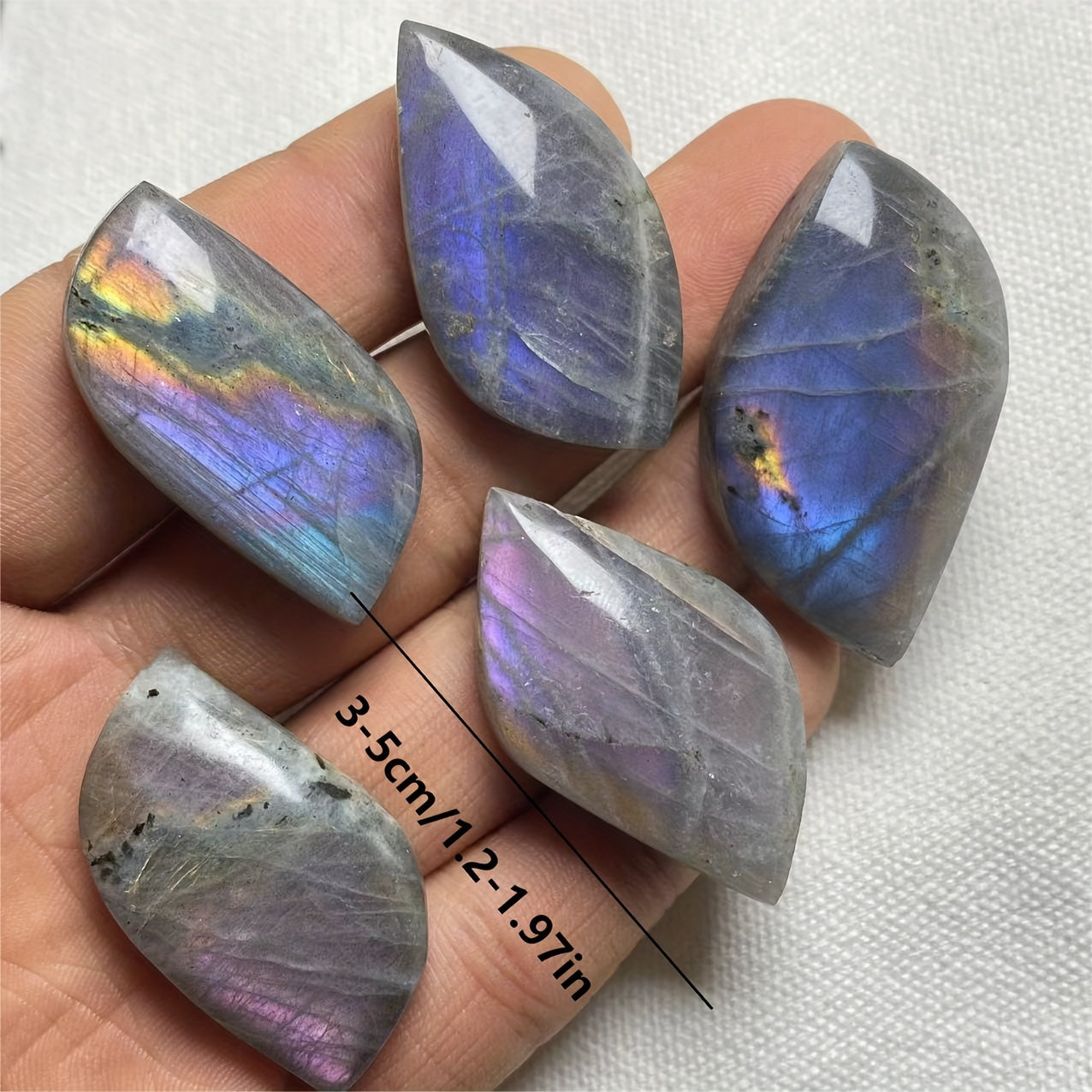 Two-Thirds Pieces Natural Purple Light Amethyst Gemstones Polished for Jewelry Making