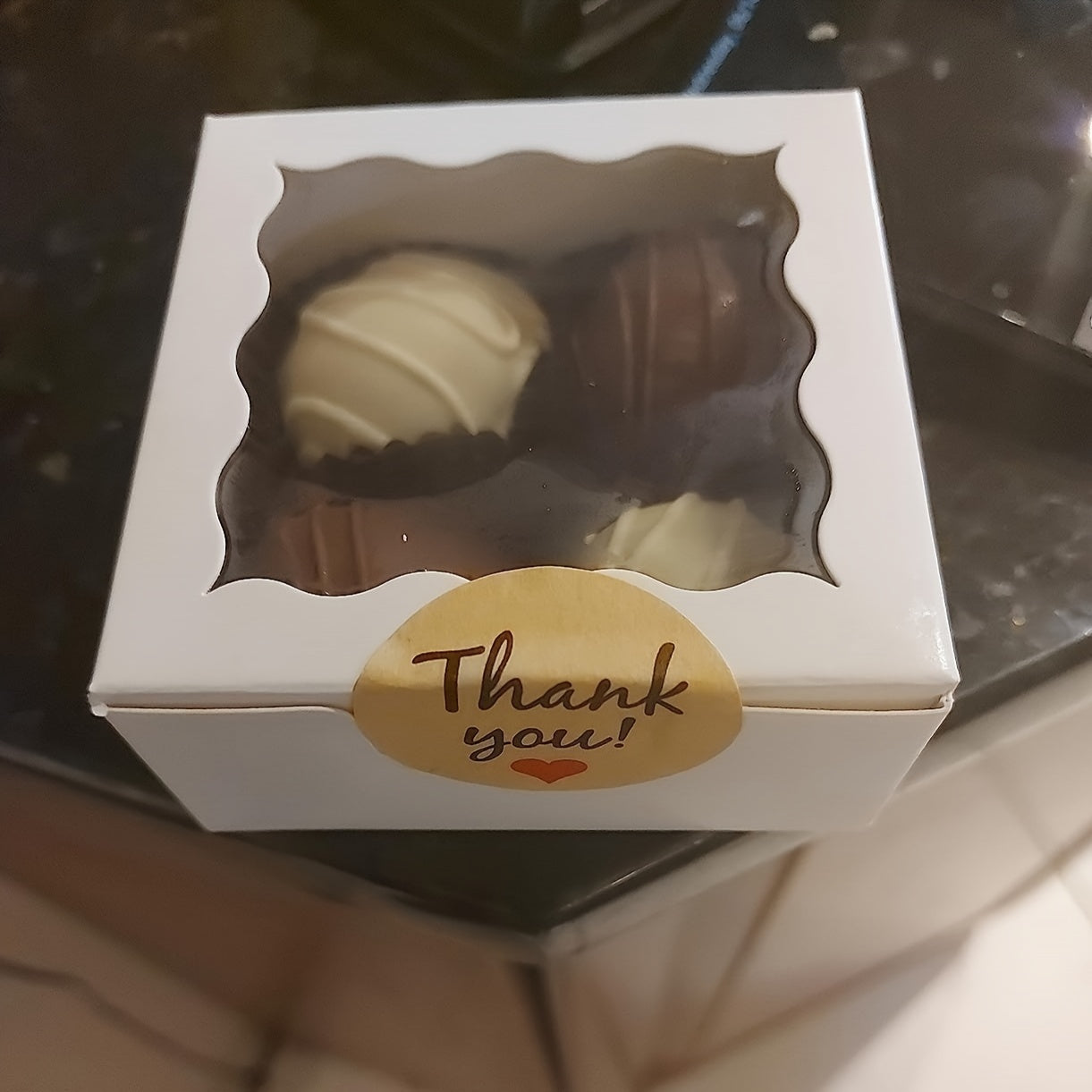 Mini Bakery Gift Boxes Sets of 12 50 or 100 with Window for Chocolates Cookies