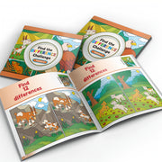 Kids Find the Differences Puzzle Book English Edition for Observation and IQ Development