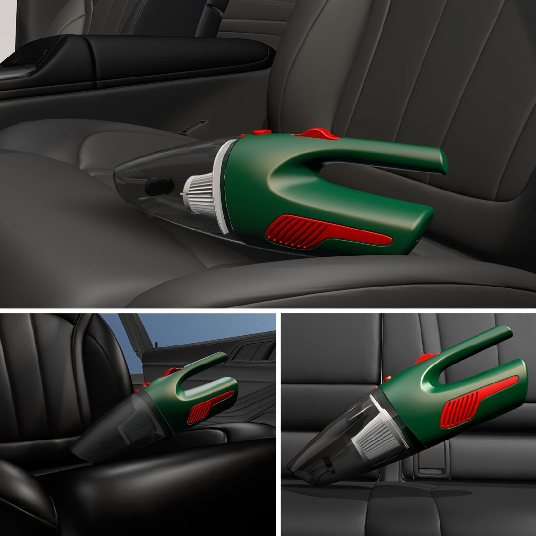 Aspiradora de coche inalámbrica, de litio recargable, 4KPa de succión, con bajo nivel de ruido