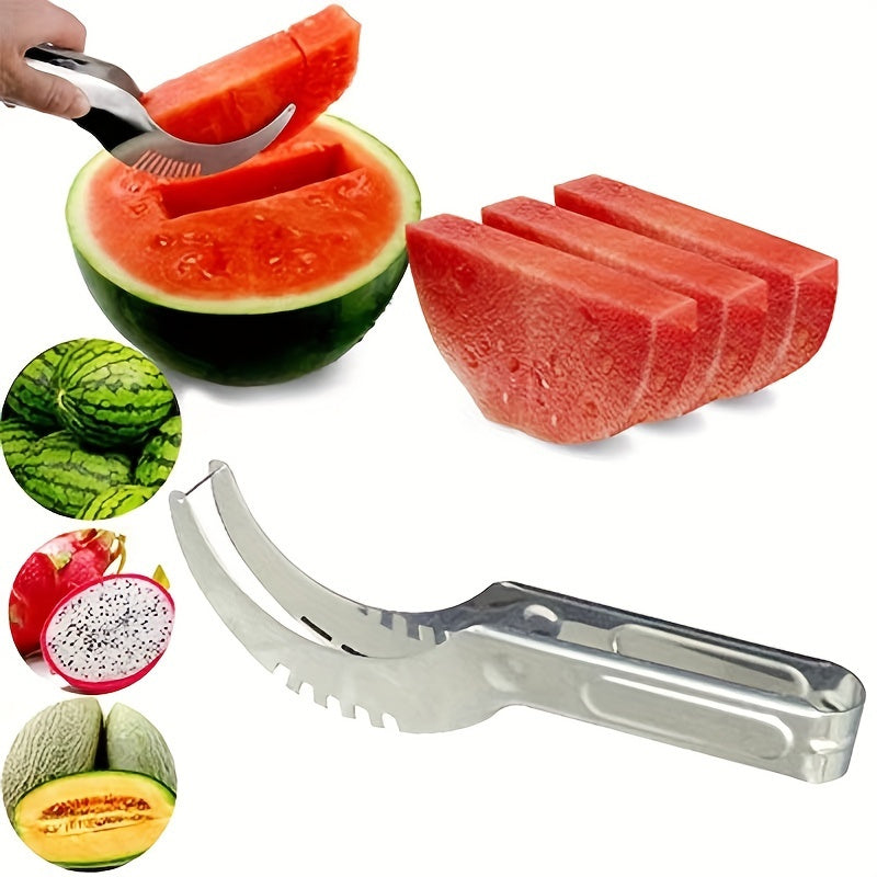 Stainless Steel Fruit Slicer for Watermelon and Cantaloupe Cutting Kitchen Tool