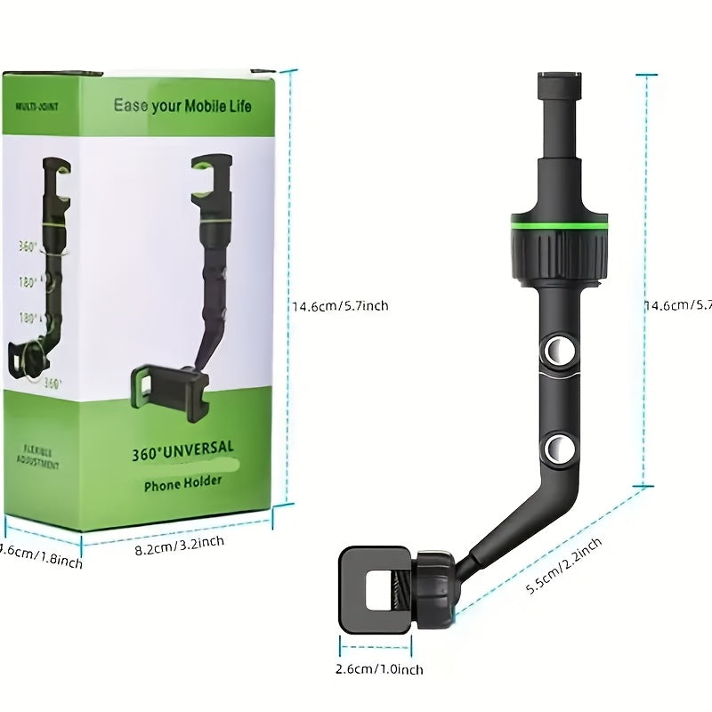 Adjustable 360° Rotating Phone Mount ABS Car Vent Clip Hands-Free Navigation