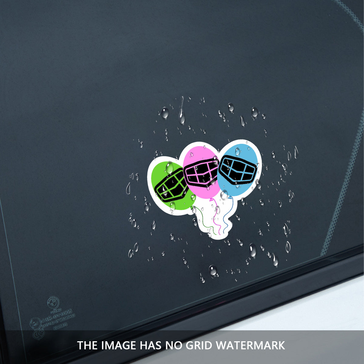 Pack de 2 gráficos de globos en vinilo para coches y decoración del hogar