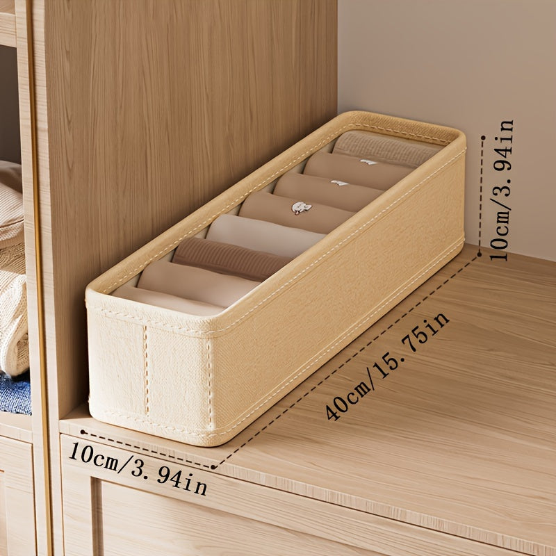 Foldable Storage Organizer for Socks Underwear Ties Belt Wardrobe Closet