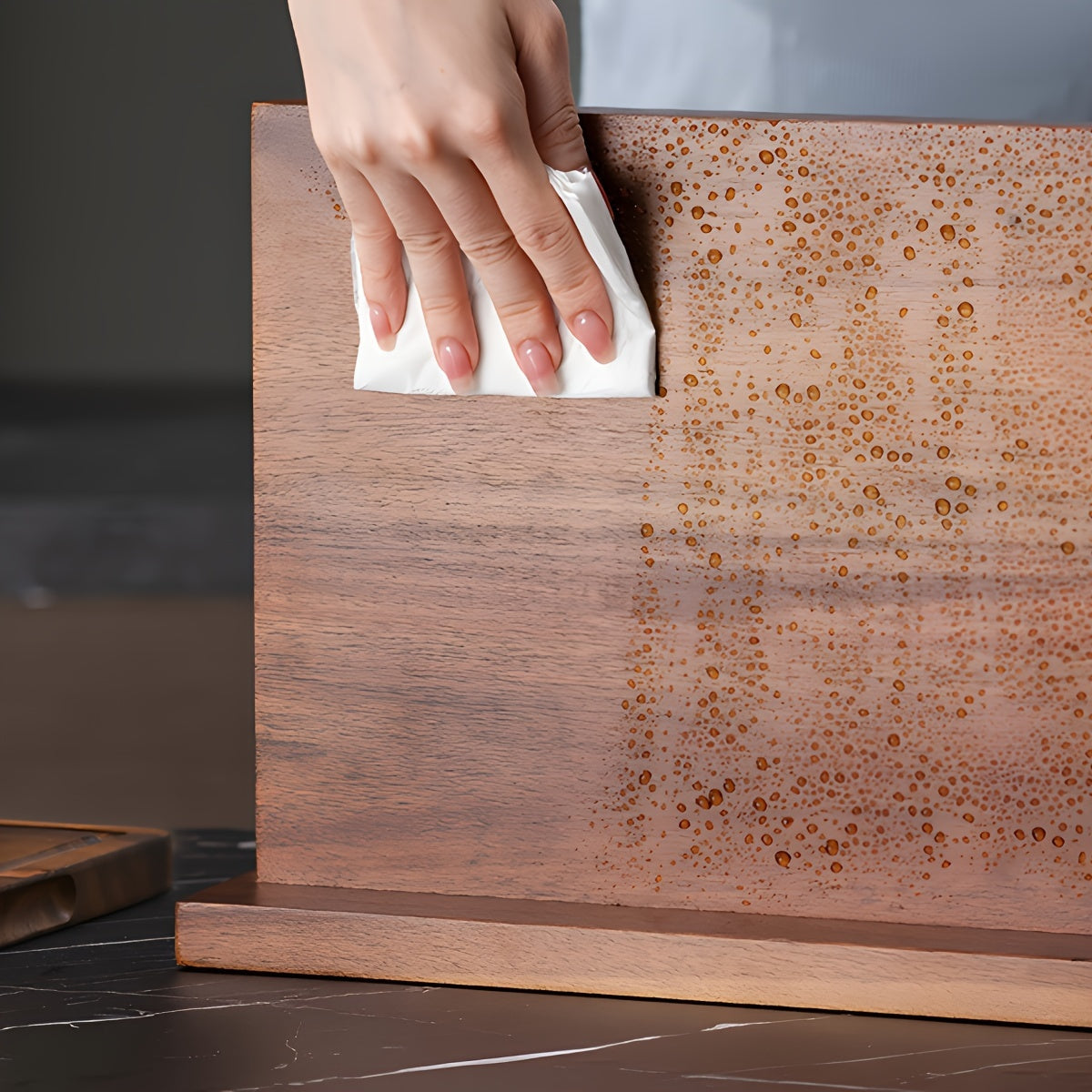 Wooden Magnetic Knife Holder Dual-Sided Knife Block with Strong Magnets