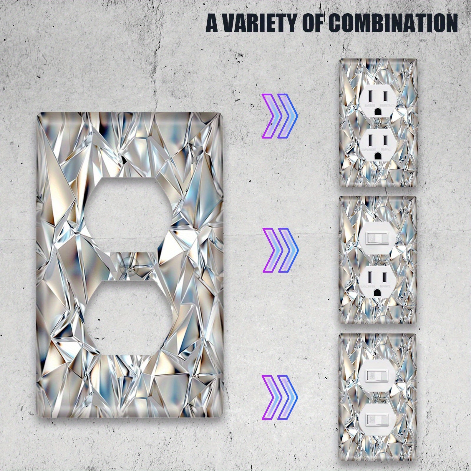 Panel de luz LED con doble toma para cocina, baño, dormitorio y sala de estar