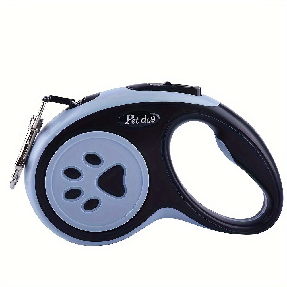 Nylon Retractable Dog Leash with One-Button Control for Small and Medium Pets