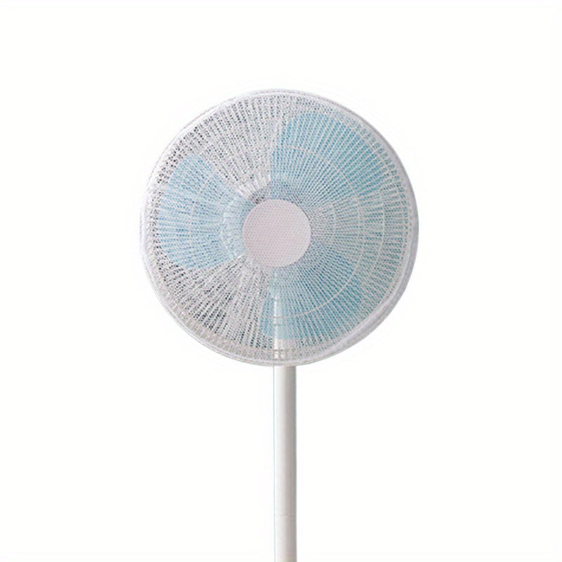 Bolalar xavfsizligi uchun barmoqni himoya qilish tarmog'i bilan elektr fanining qopqog'i, batareyaga ehtiyoj yo'q, shaffof dizayn.