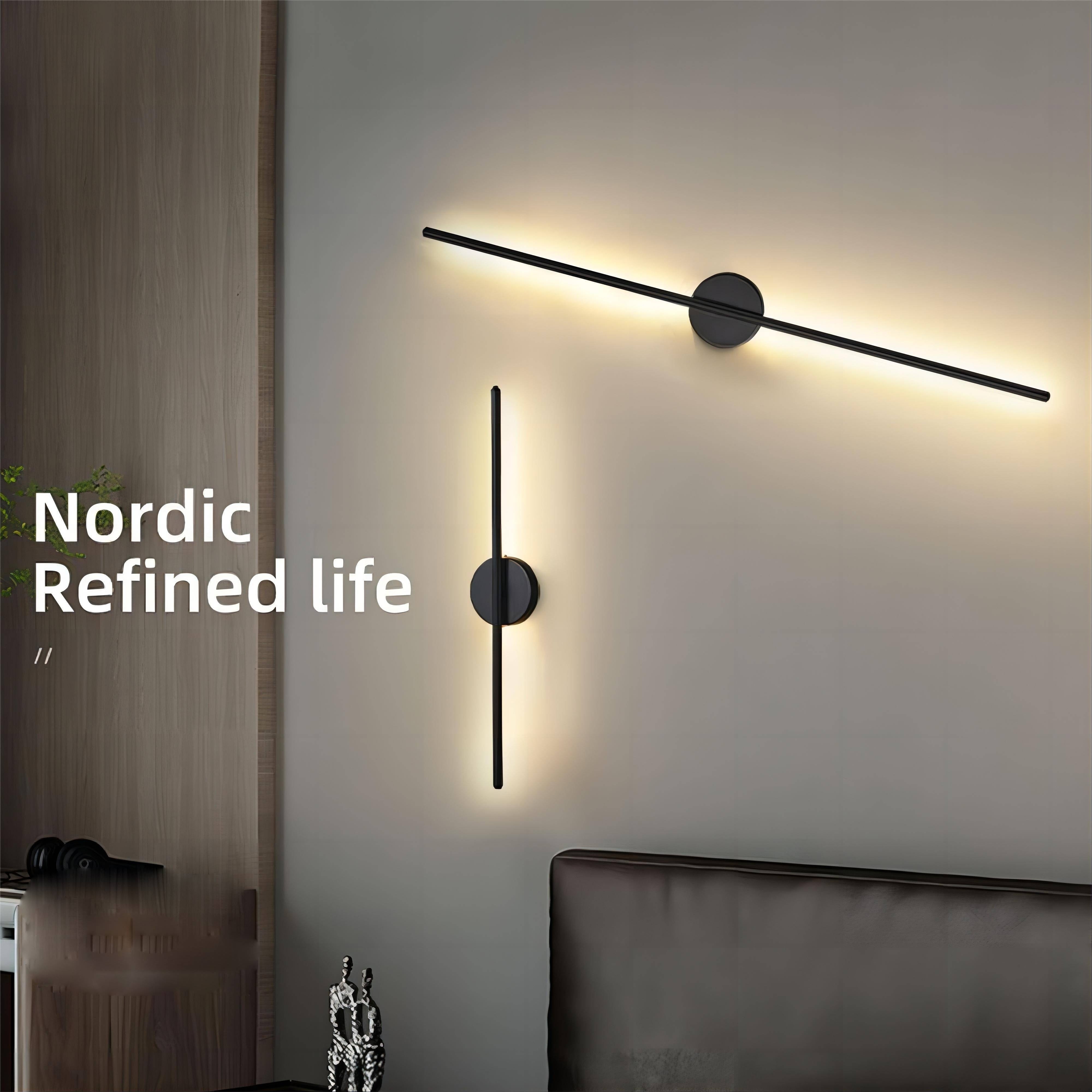 Luz de tira larga LED para pared, decoración de fondo para TV en sala de estar, dormitorio y balcón