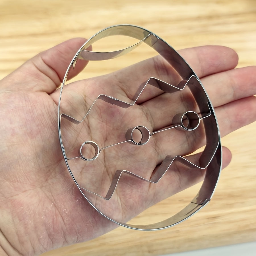 Easter Cookie Cutter Stainless Steel Egg Mold for Baking and Clay Sculpting