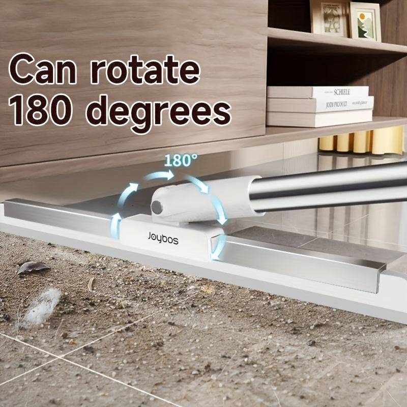 Mustahkam PP materialidan tayyorlangan tozalash vositasi: Hammabop sehrli supurgi, moslashuvchan silikon qizg'ich (49.99 sm) va zanglamaydigan po'latdan tayyorlangan tayoq bilan hammom, hojatxona, shisha va polni oson tozalash va suv artish uchun.