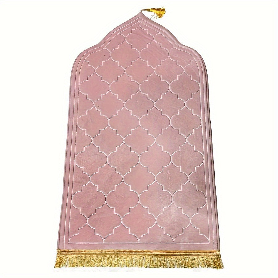Outdoor Prayer Mat with Tassel Design Non-Slip Durable and Comfortable for Home and Garden