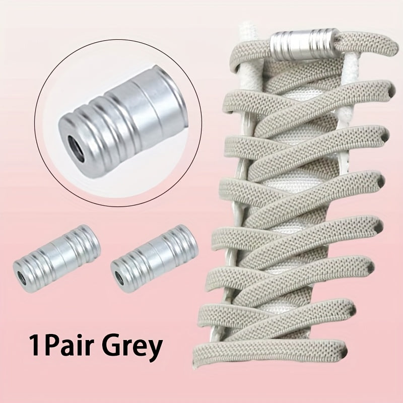 Unisex Elastic No-Tie Shoe Laces 2 Pairs High-Quality Universal