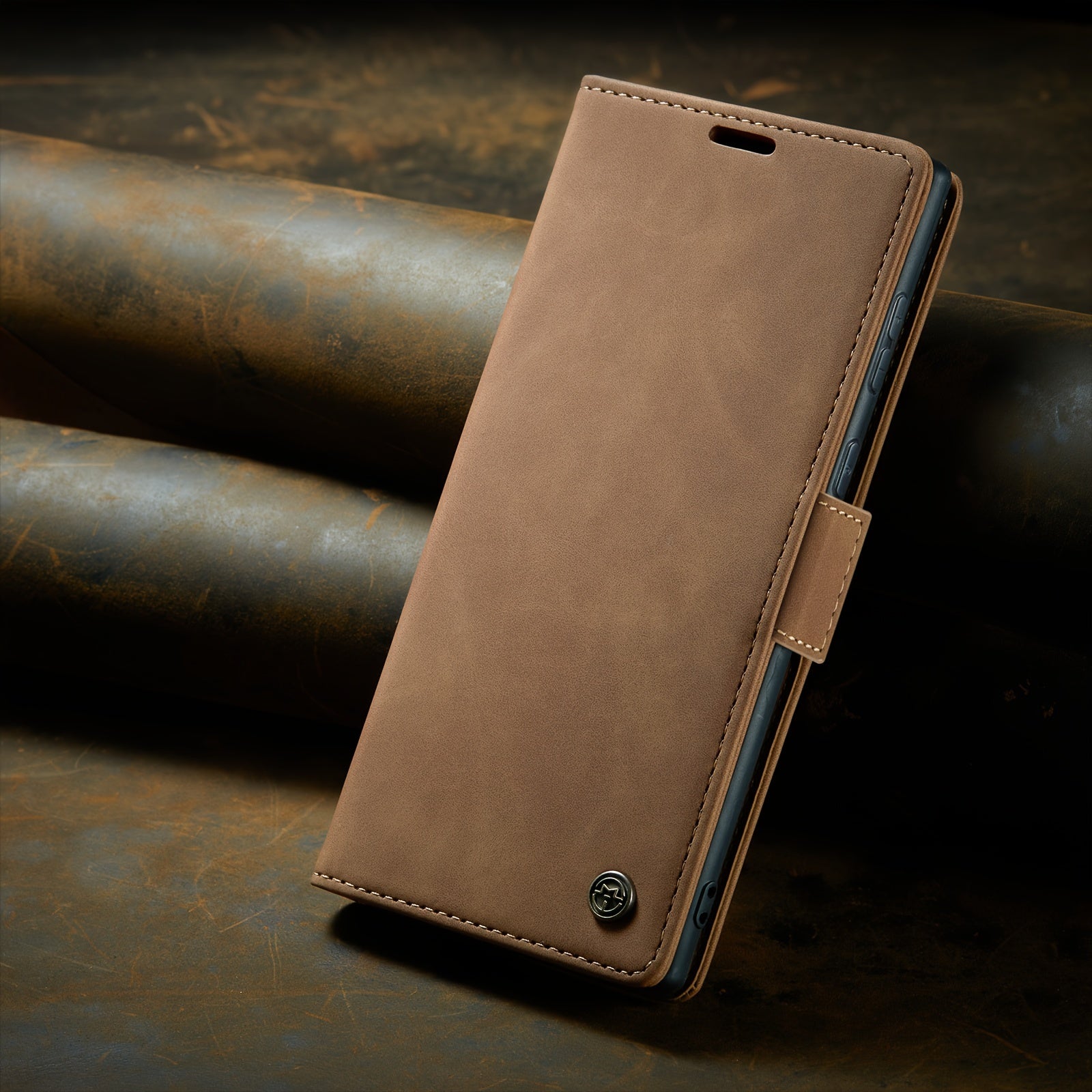 Retro Frosted Faux Leather Flip Phone Case for Samsung Galaxy S21 FE S22 Plus S23 Ultra S24 Ultra S25 S25 Plus