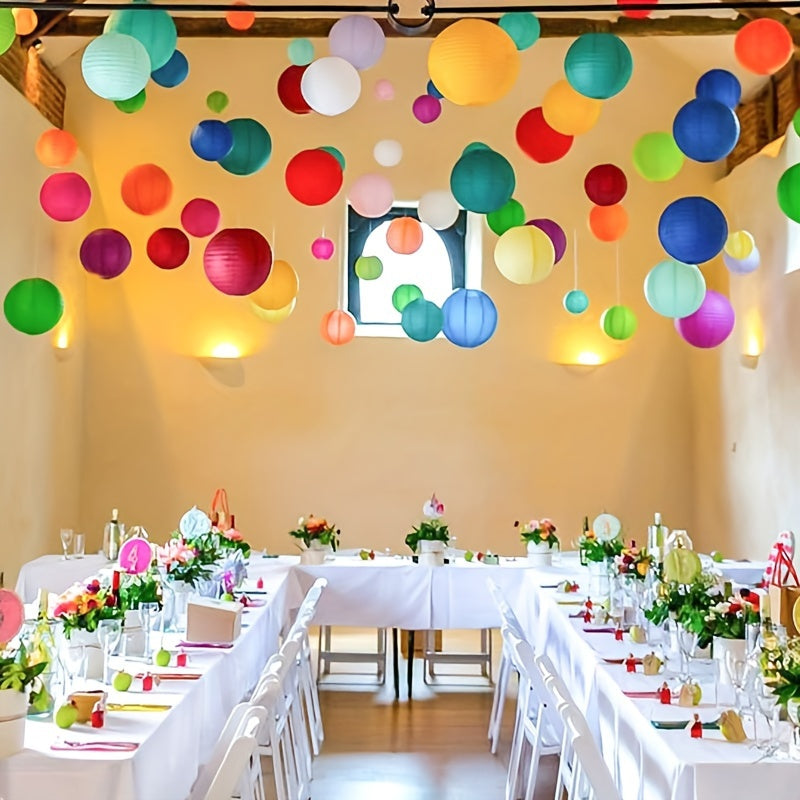 Colorful Japanese Paper Lanterns for Home Parties Weddings Festivals Halloween Multiple Sizes