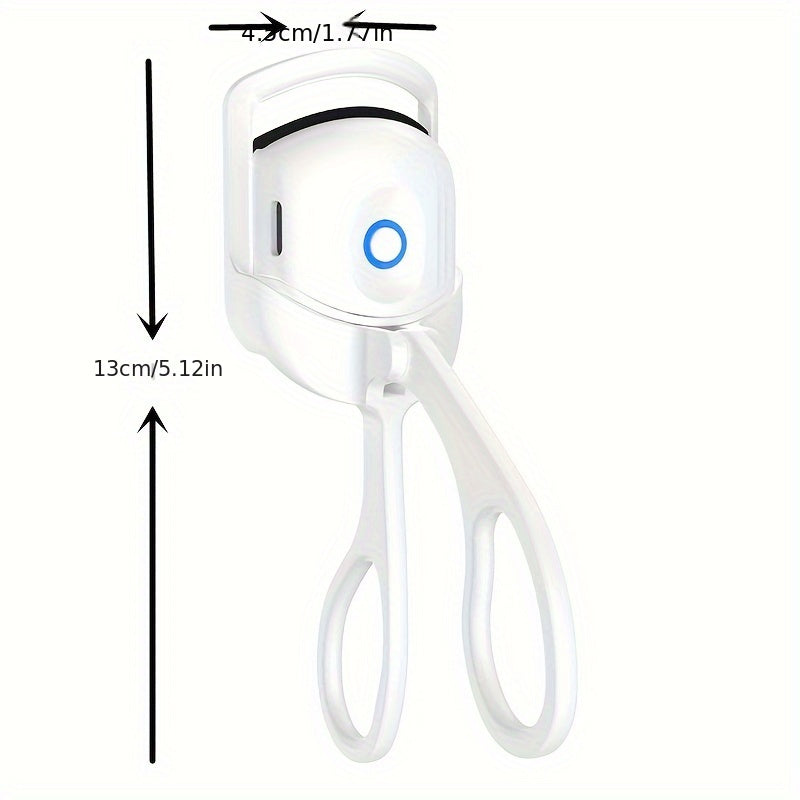 Rechargeable USB Electric Eyelash Curler 150mAh Lithium Battery Lightweight Travel Pink or White