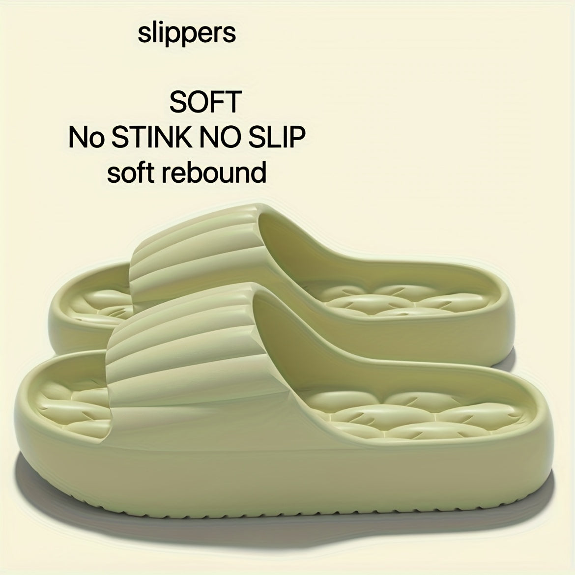 Women's Non-Slip Soft Pink Slip-On Indoor Outdoor House Shoes