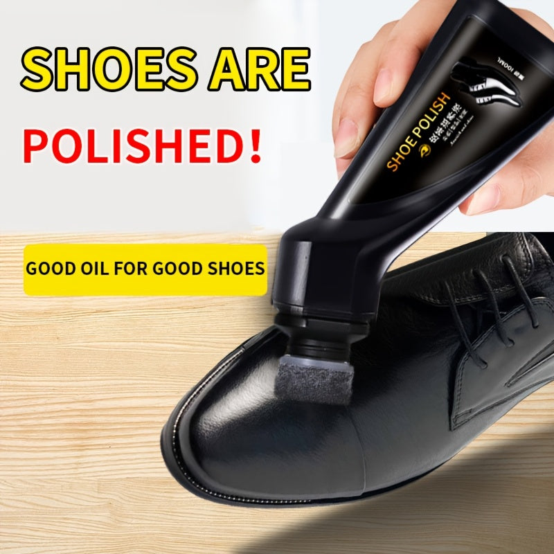Waterproof Liquid Shoe Polish for PU Leather - Black, Brown, Colorless