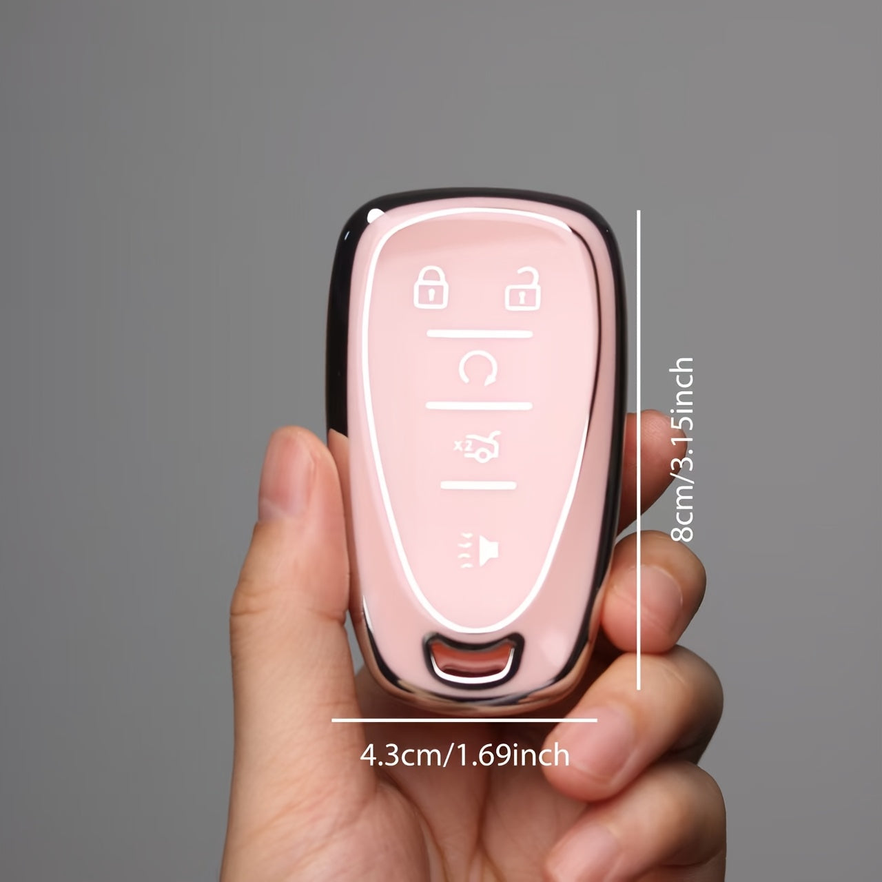 Uniseks charm qo‘llari uchun charm avtomobil kaliti qopqog‘i, chizishga qarshi himoya qopqog‘i