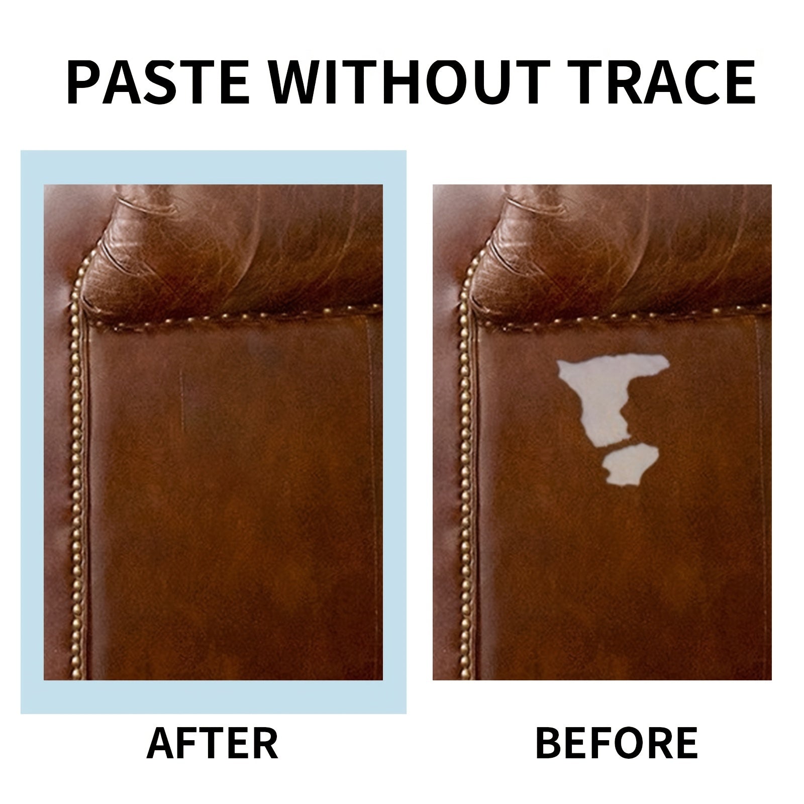 O'z-o'zidan yopishadigan charm ta'mirlash lenti, aralash ranglar, 7.62x152.4cm, mebel, avtomobil o'rindiqlari uchun