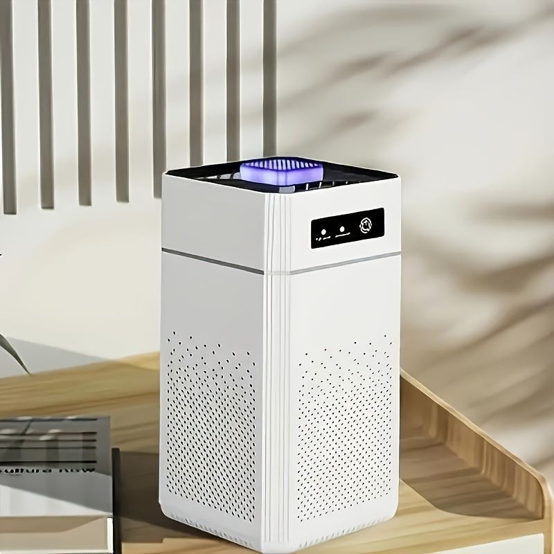 Portable HEPA Air Purifier with Nightlight, Touch Control, USB Powered