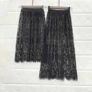 Victorian Gothic Lace Petticoat Skirt for Brides Polyester Romantic Layering Available in Two Lengths