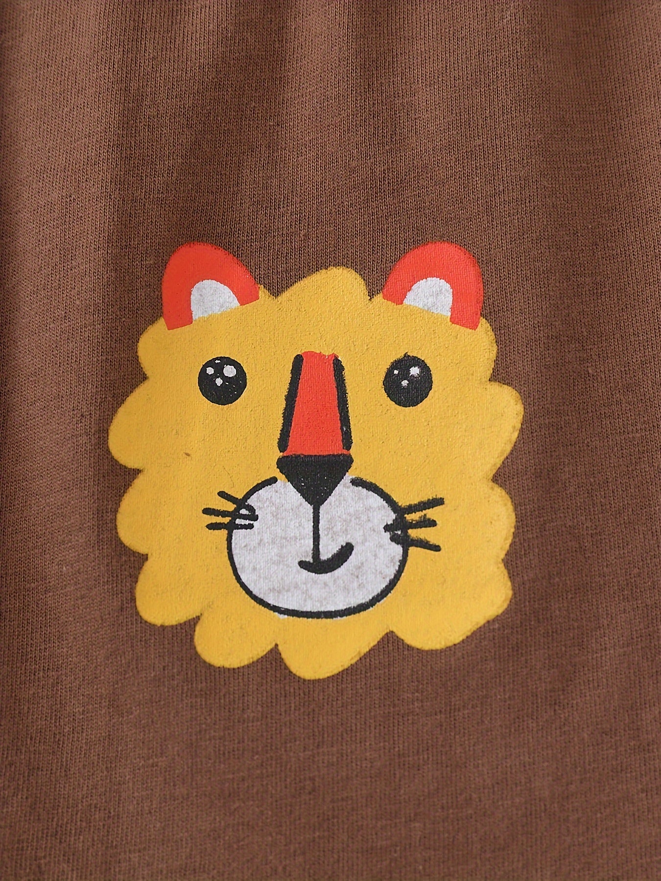 Boys Cotton Tiger Print T-Shirt and Shorts Set for Summer Outdoor Indoor Wear