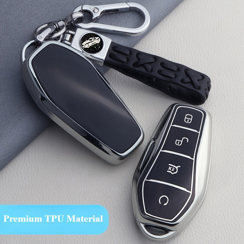 1 шт. прочный чехол-кейс для автомобильного ключа TPU для EV с защитой от падений и износостойкостью