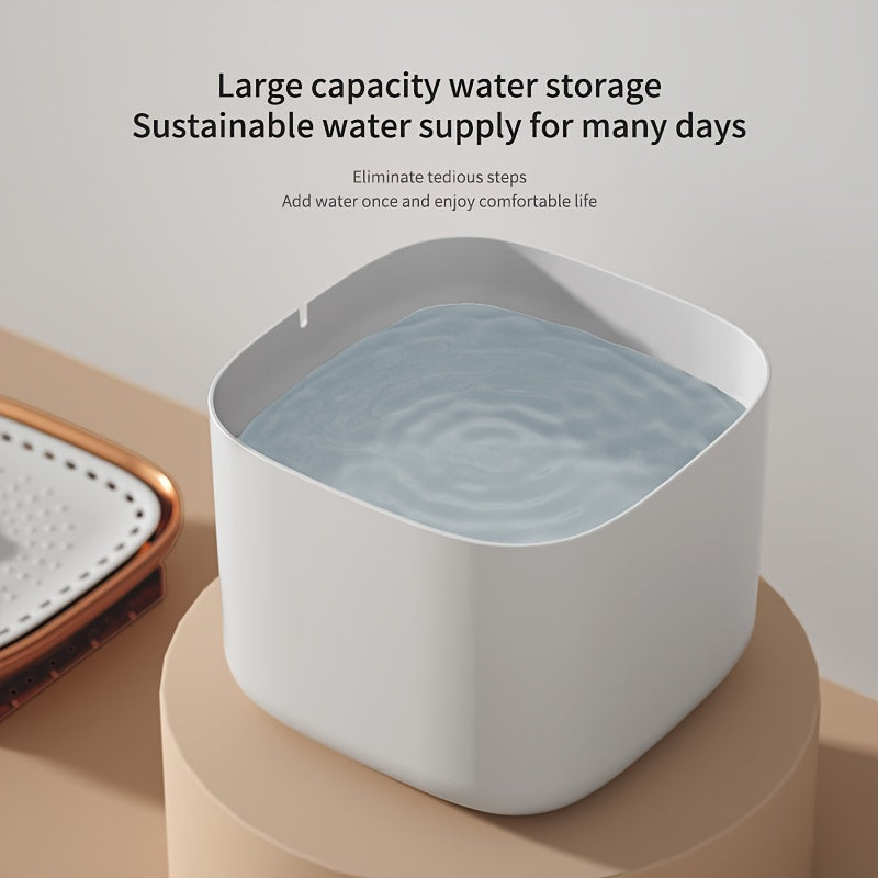 3L Automatic Cat Water Fountain USB Electric Dispenser with LED Light and Replacement Filters