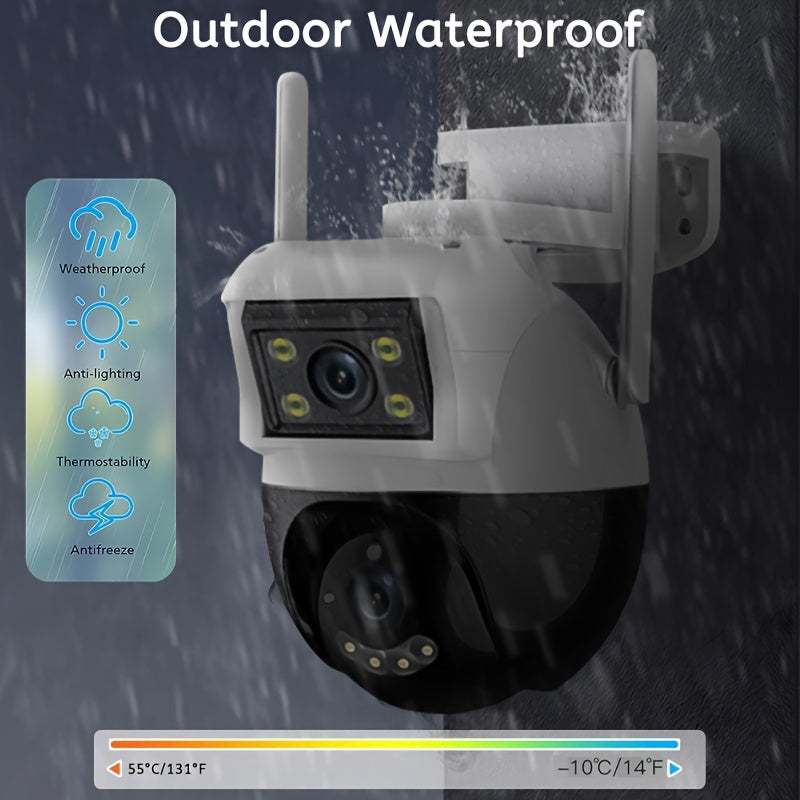 Wireless 720p HD Security Camera with Night Vision Two-Way Audio IP66 Waterproof