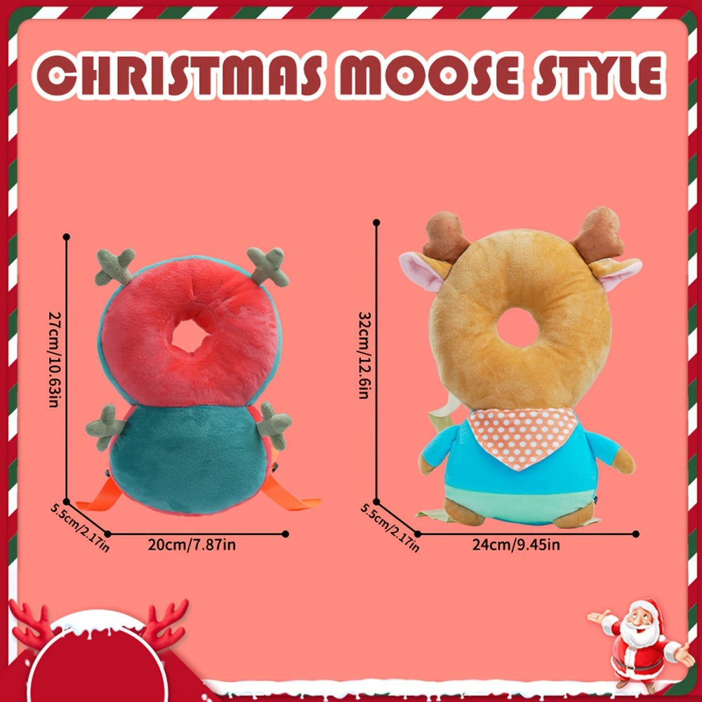 Kids' Safety Backpack for Crawling and Walking Polyester with Adjustable Straps and Head Mat