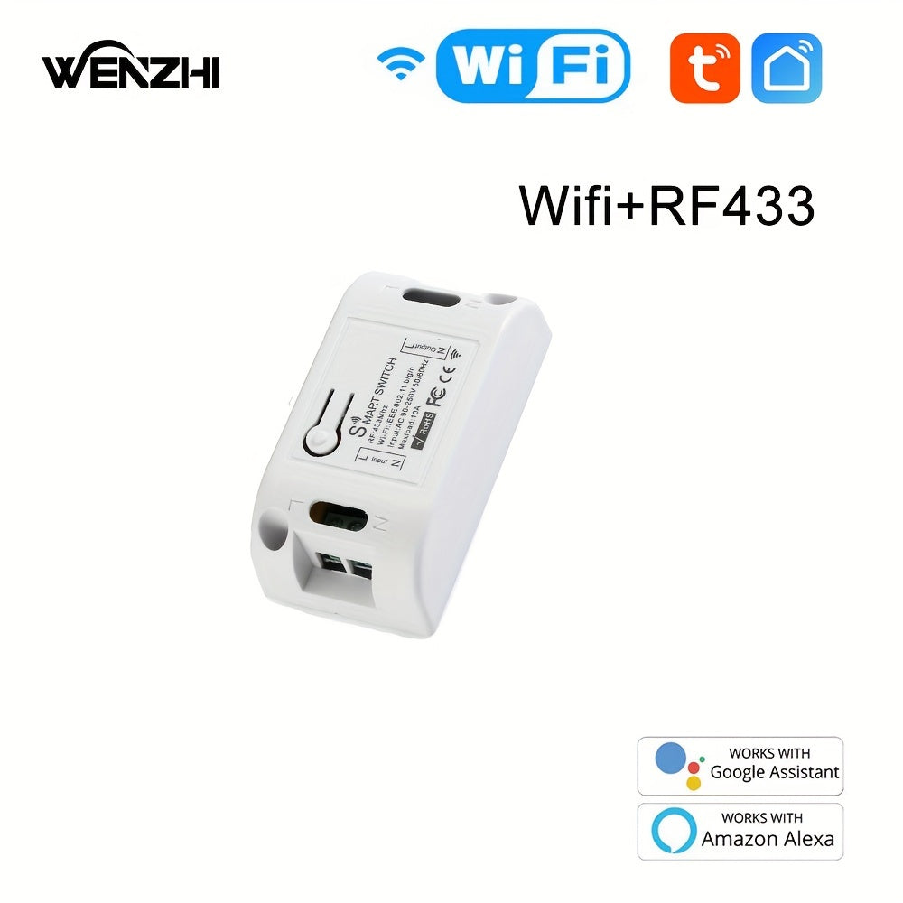 Wireless RF433 Home Lighting Switch 1/2/3 Gang Wall Mount Remote Control White Gray 110V 220V
