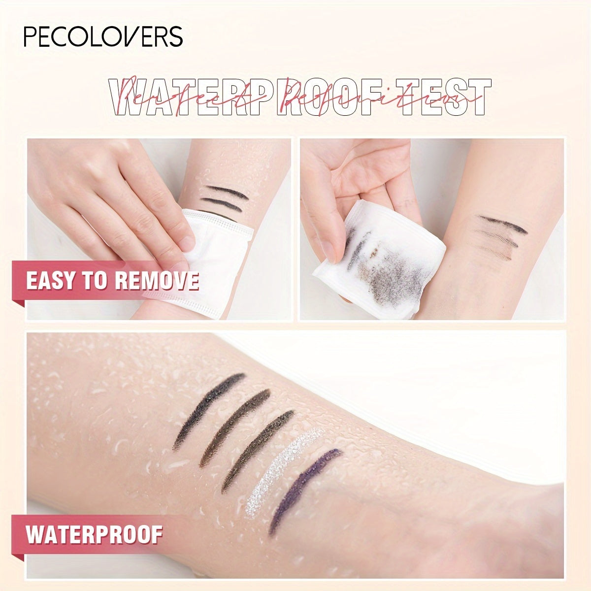 Women's Waterproof Gel Eyeliner Pen Green No Smudge Long-Lasting