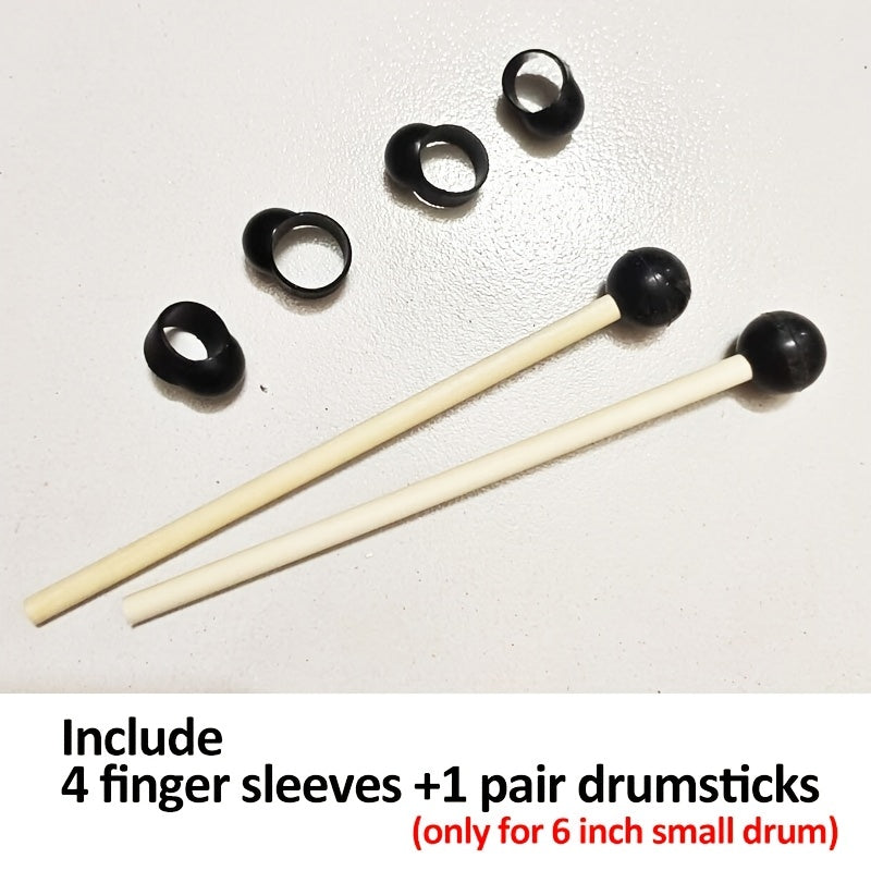 Ethereal Percussion Accessory Set Includes 6-Inch Drumsticks Finger Covers Mallets