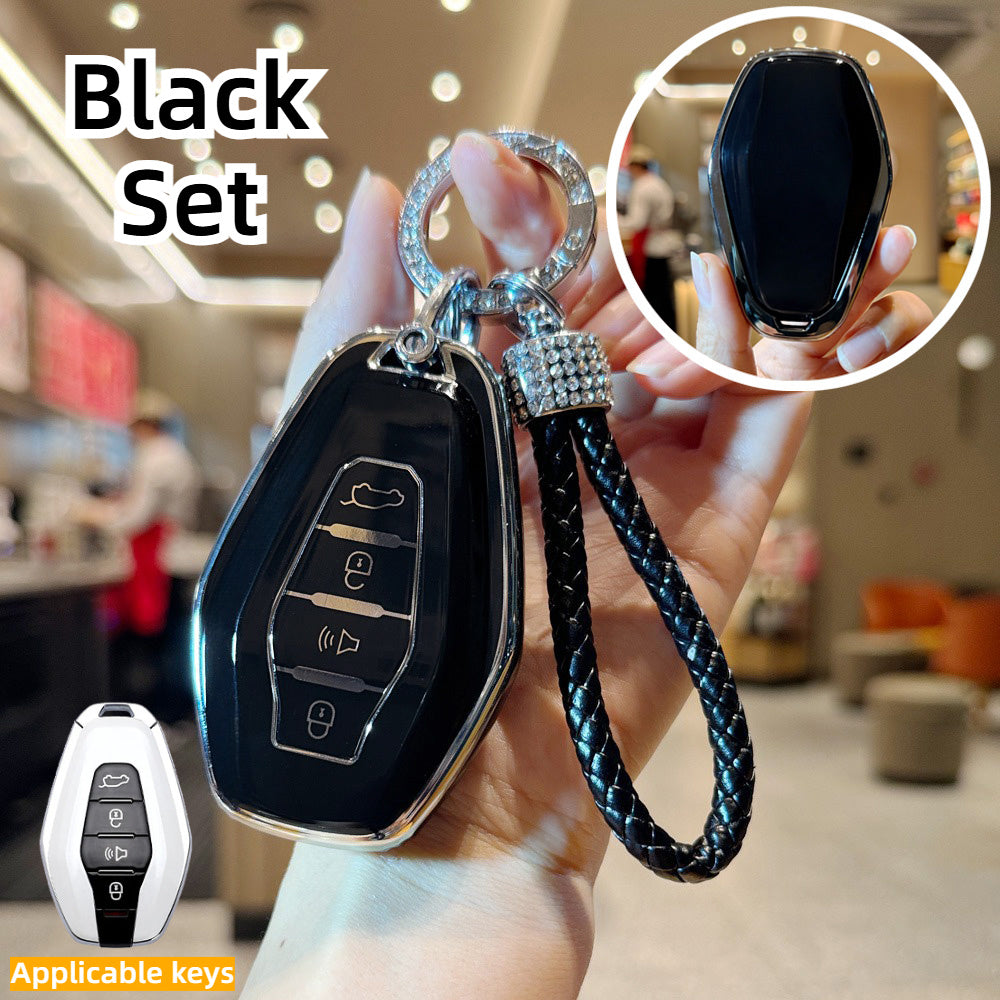 Practical TPU Car Key Cover for SUV Smart Key Protector Compatible with X70 X90 Max