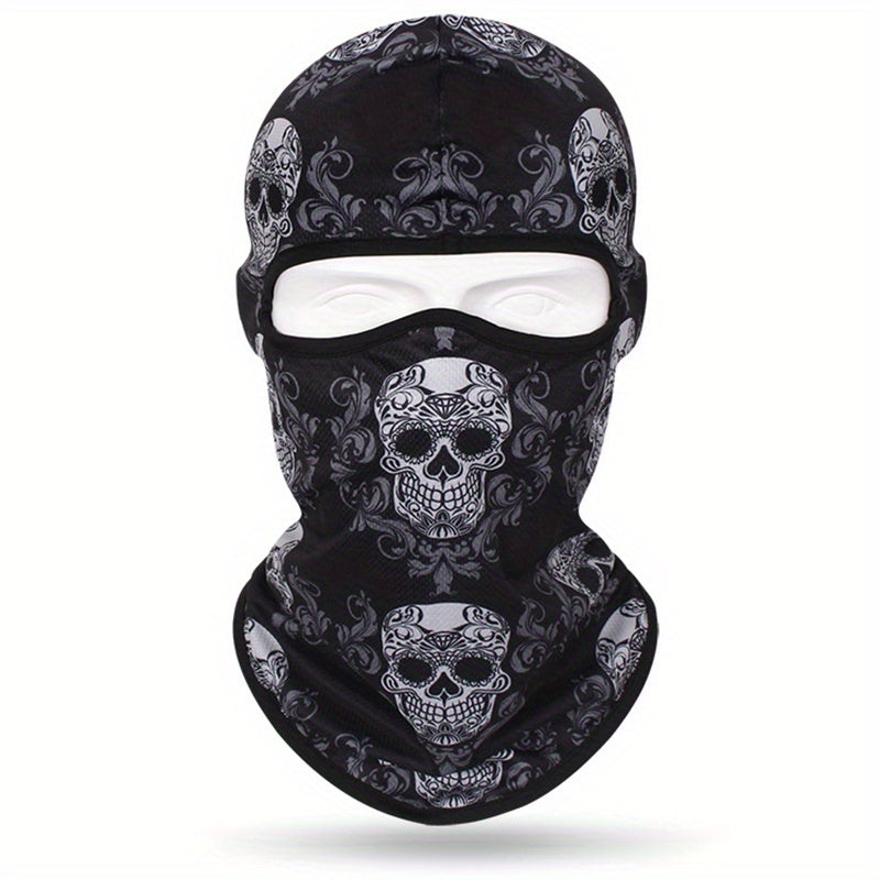 Full Face 3D Anime Skull Balaclava Ski Mask for Men and Women for Cycling Skiing and Outdoor Sports