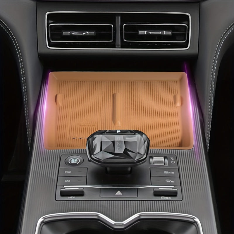Silicone Car Center Console Mat Non-Slip Phone Pad for Car Interior Accessory