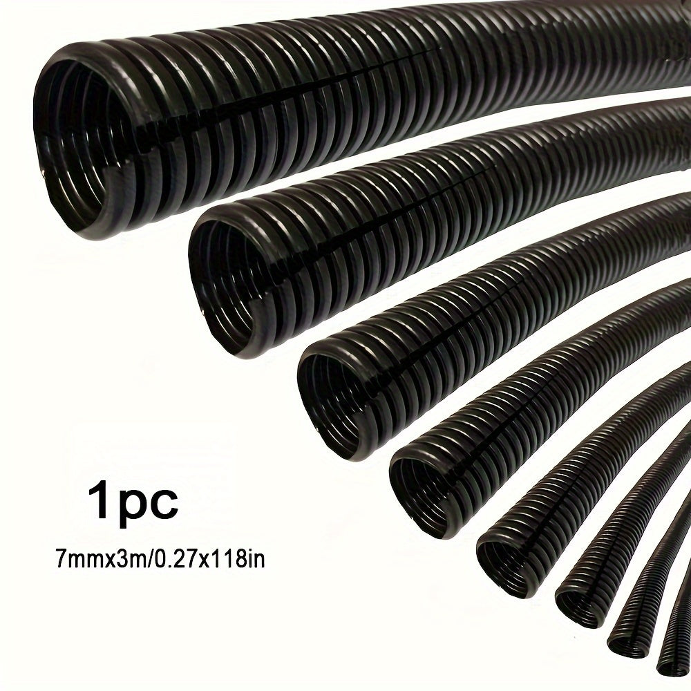 3m Black Polyethylene Wire Loom Conduit Split Tubing for Automotive Use