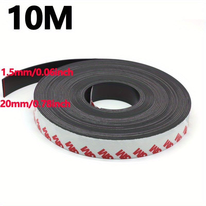 10M Magnetic Tape Roll Self-Adhesive Flex Magnets for Hanging Tools Home Decor