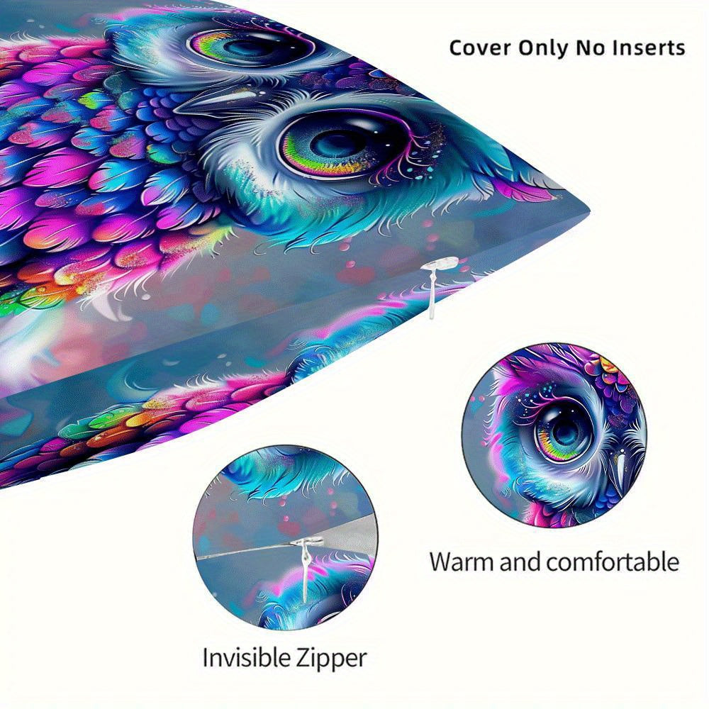 Festive Cushion Cover 45cm Polyester Gold Eagle Decorative Pillow Cover with Zipper