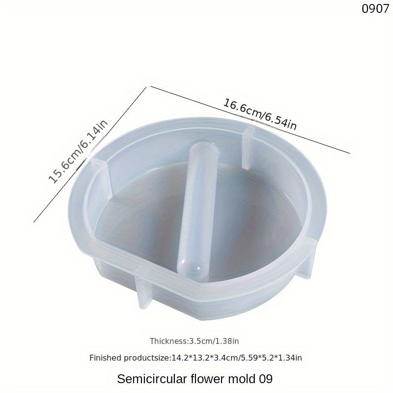 Silicone Resin Molds for Flower Vases Heart Hexagon Shapes Hydroponic Plant Propagation Home Decor