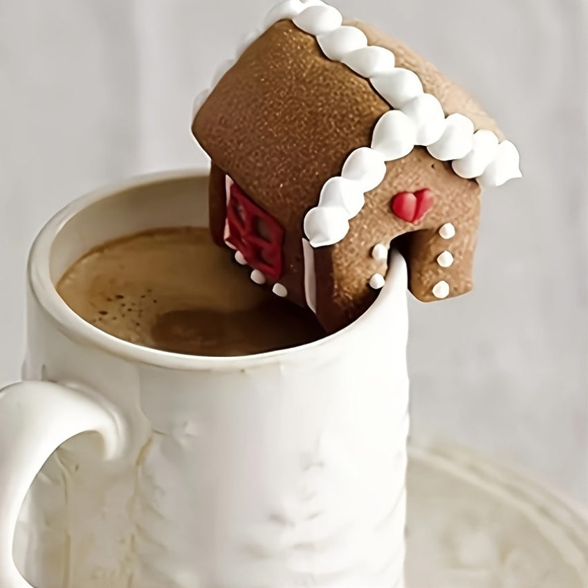 Set of 3 Miniature House Molds for 3D Cake Decorating and Gingerbread Crafts