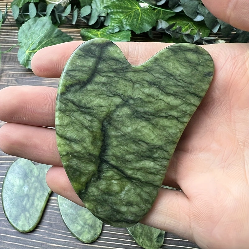 Tabiiy tosh qirqish taxtasi - yuz va tana parvarishi uchun massaj asbobi, 1 dona, 3 dona yoki 5 dona mavjud, qo'lda tayyorlangan va bayram sovg'asi uchun mukammal.