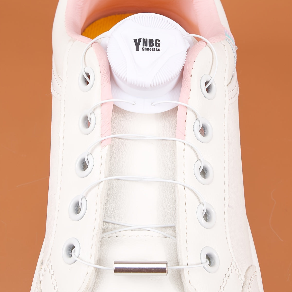 No-Tie Shoe Laces Casual Style with Metal Buckles for Sneakers and Boots