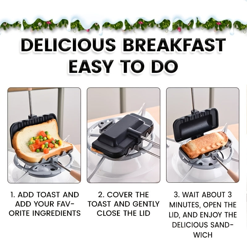 O'ziga xos bo'lmagan va ikki tomonlama bo'lakli, non-stick bo'lib, tuxum va vafli kabi nonushta taomlariga mos bo'lgan ajraladigan sendvich tayyorlagich. Alüminiy alloydan tayyorlangan.
