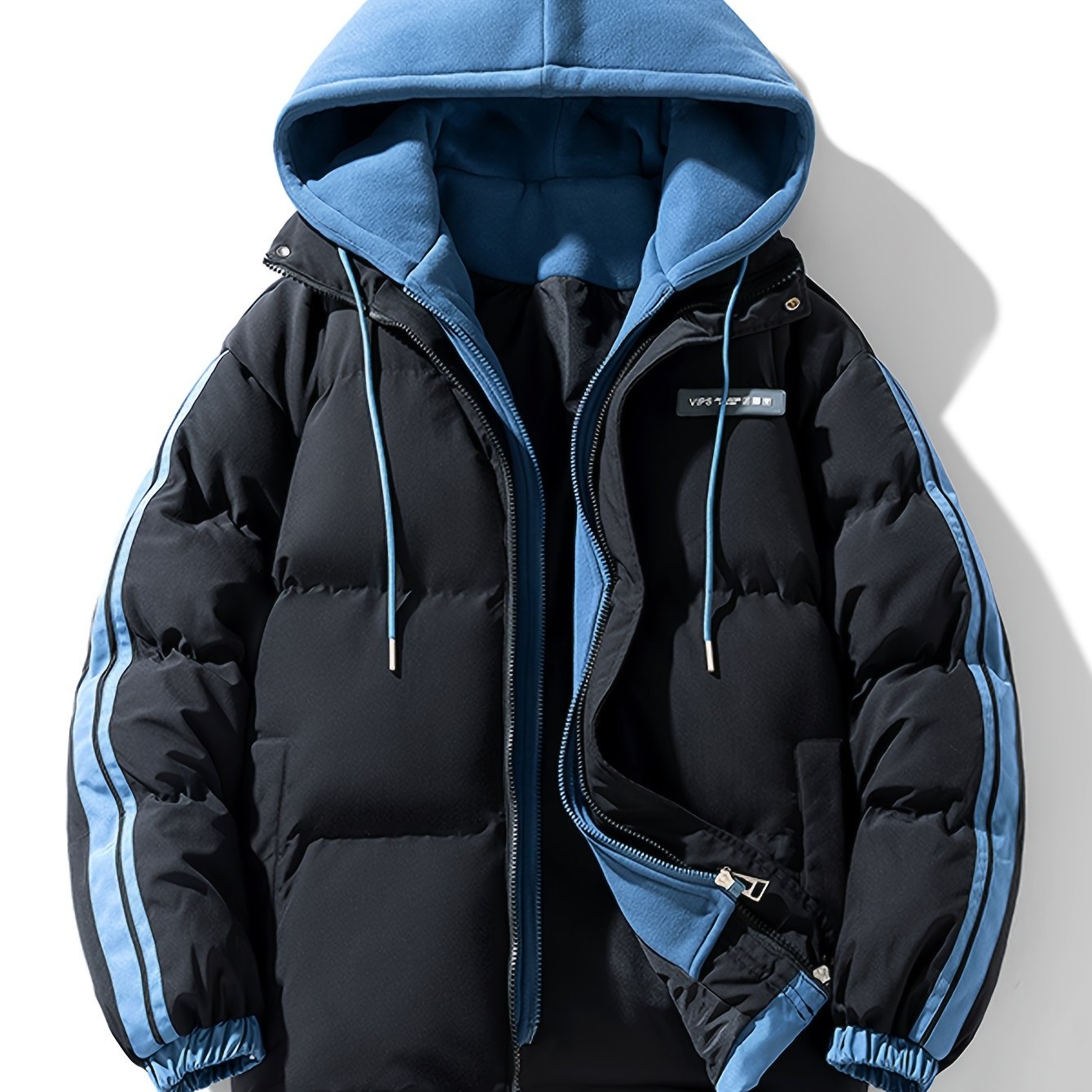 Women's Plus Size Ski Coat Windproof Warm Hooded Puffer Jacket for Autumn Winter