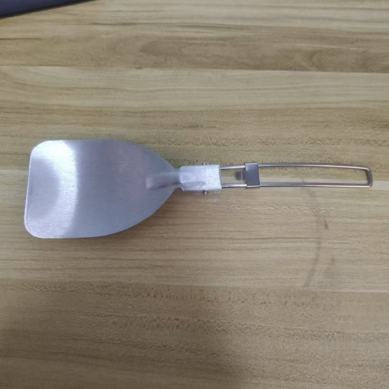 Stainless Steel Spatula for Outdoor Cooking, Camping, BBQs, and Travel